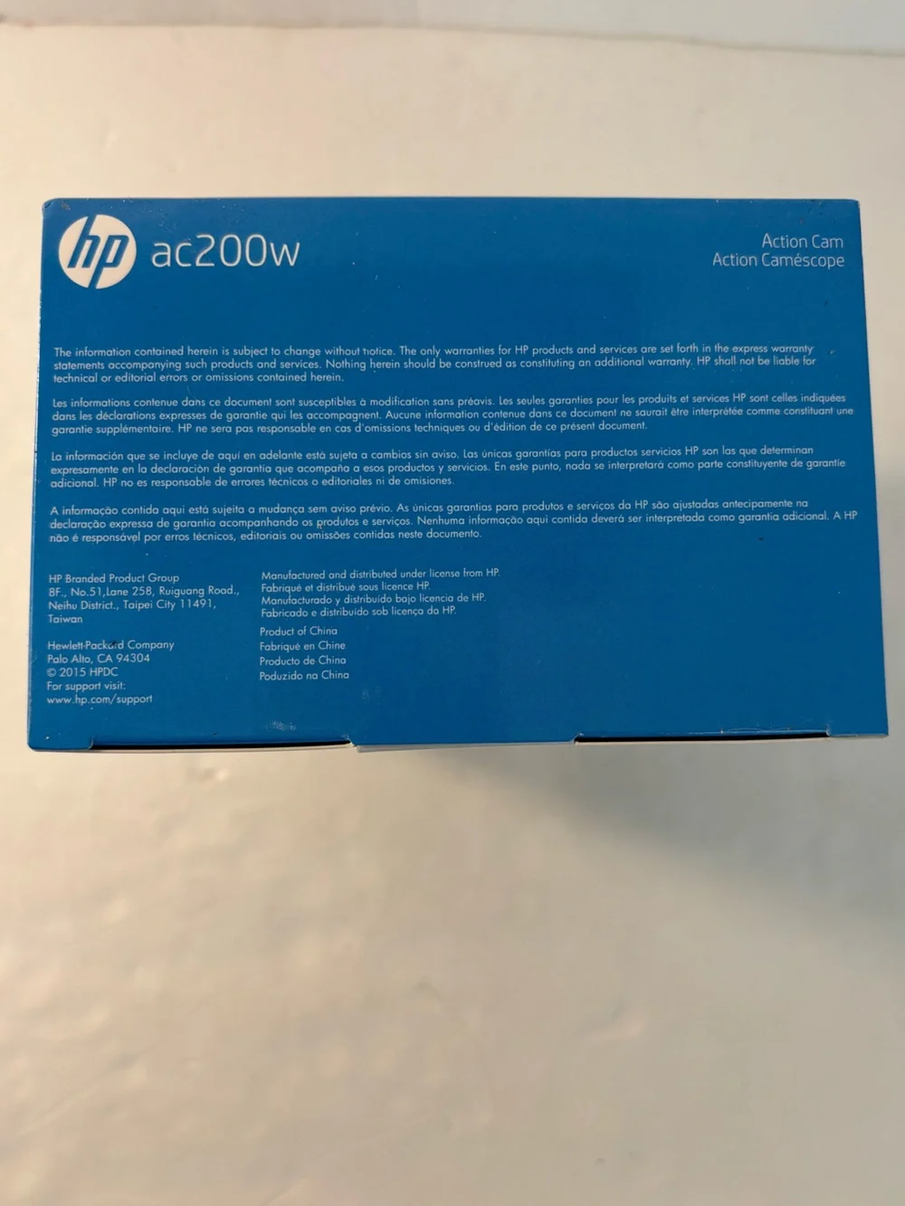 HP AC200W ACTION CAMERA NWT Compact Sports Video Camera Bundle